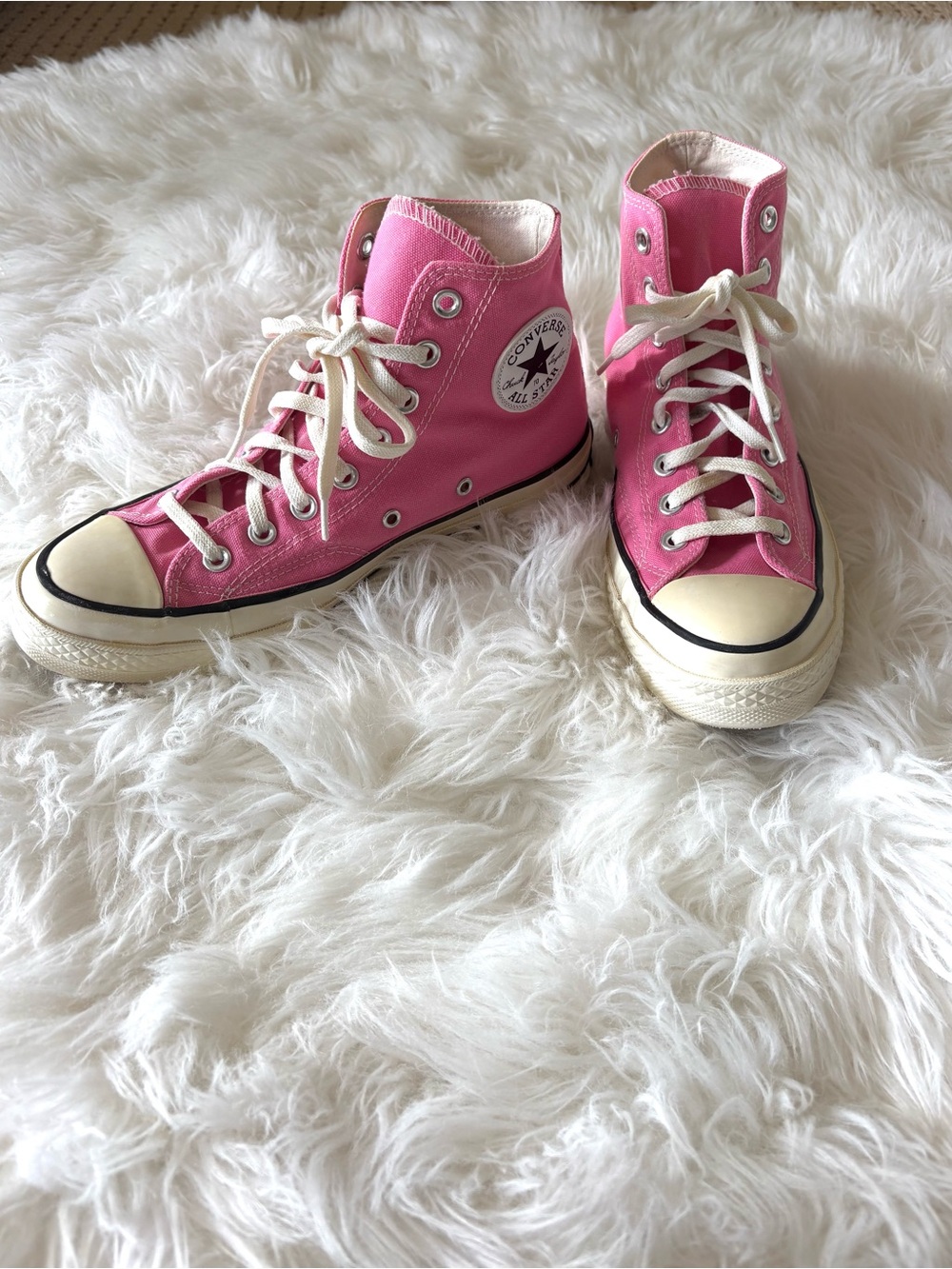 Converse Pink High Top Chuck Taylor Platform Sneakers Size 8.5